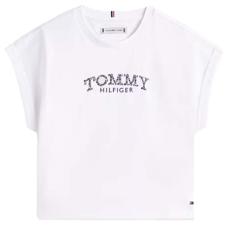 fille tommy puff flower tee ss ybr
