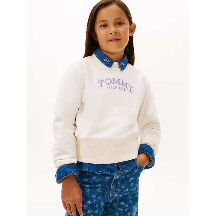 fille high rib hem crew neck ybh