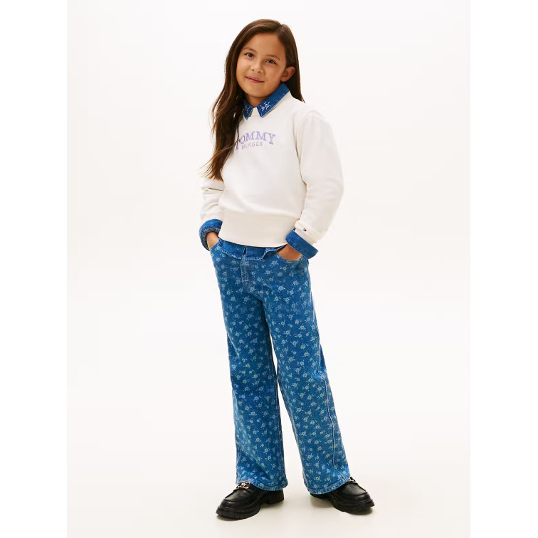 fille high rib hem crew neck ybh