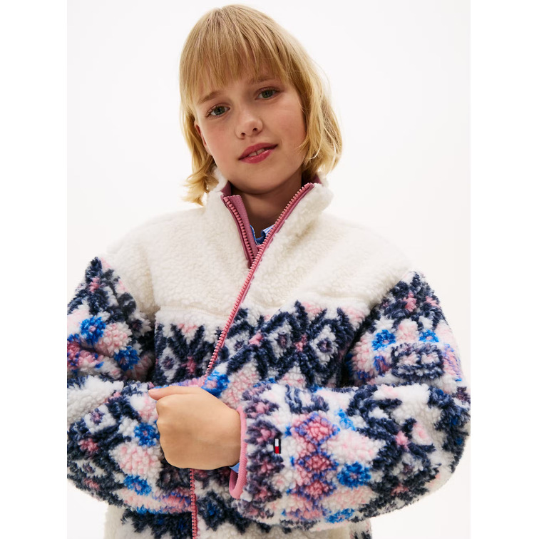 fille fairisle teddy jacket ya8