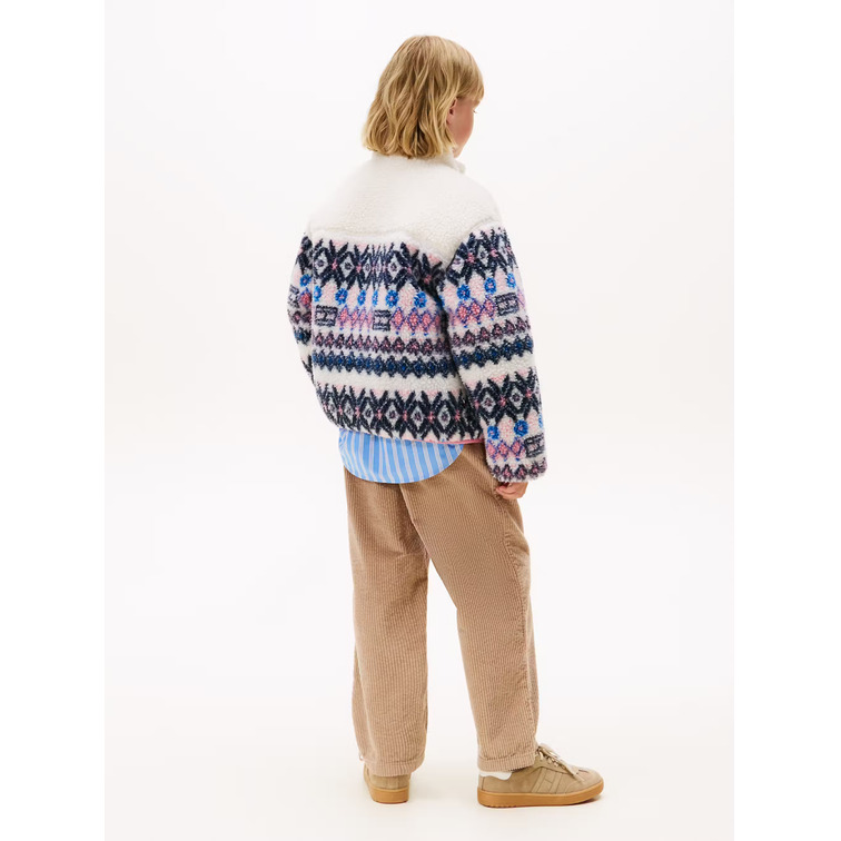 fille fairisle teddy jacket ya8