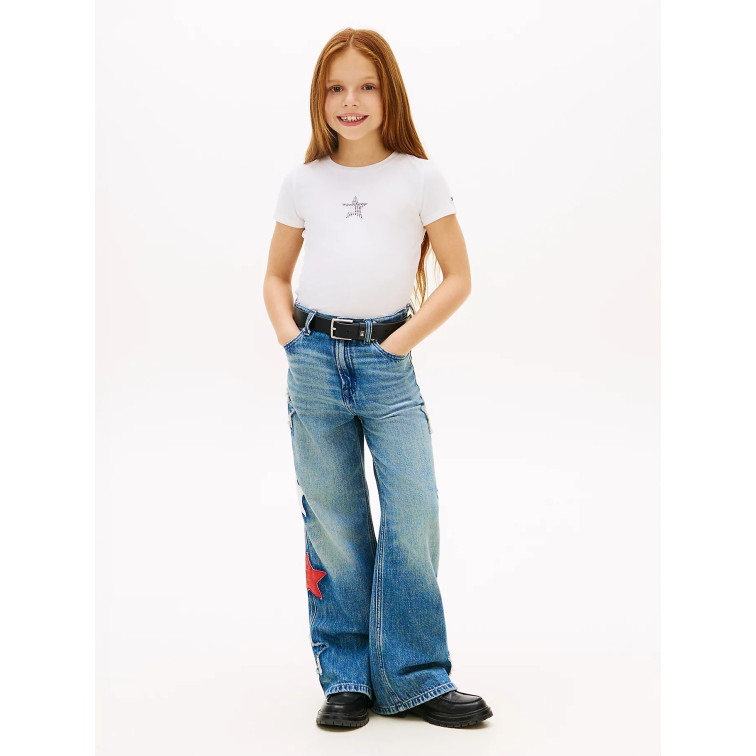 fille star flag tee ss ybr