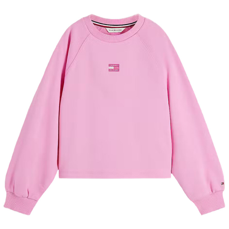 SWEAT-SHIRT EN MOLLETON À MANCHES RAGLAN POUR FILLE TOMMY HILFIGER – COUPE AMPLE