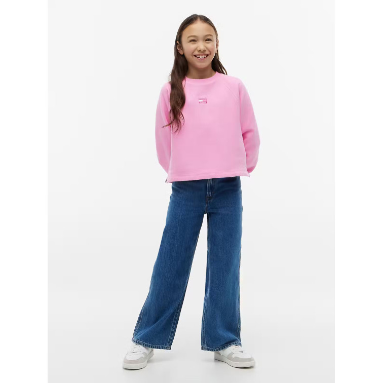 SWEAT-SHIRT EN MOLLETON À MANCHES RAGLAN POUR FILLE TOMMY HILFIGER – COUPE AMPLE