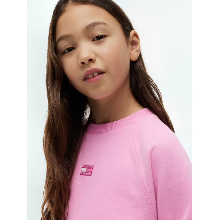 SWEAT-SHIRT EN MOLLETON À MANCHES RAGLAN POUR FILLE TOMMY HILFIGER – COUPE AMPLE