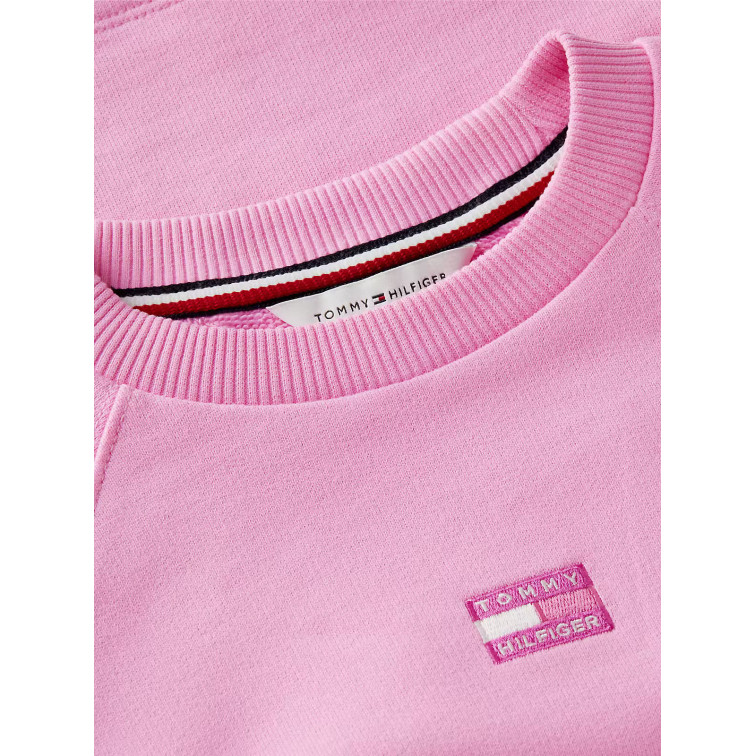 SWEAT-SHIRT EN MOLLETON À MANCHES RAGLAN POUR FILLE TOMMY HILFIGER – COUPE AMPLE