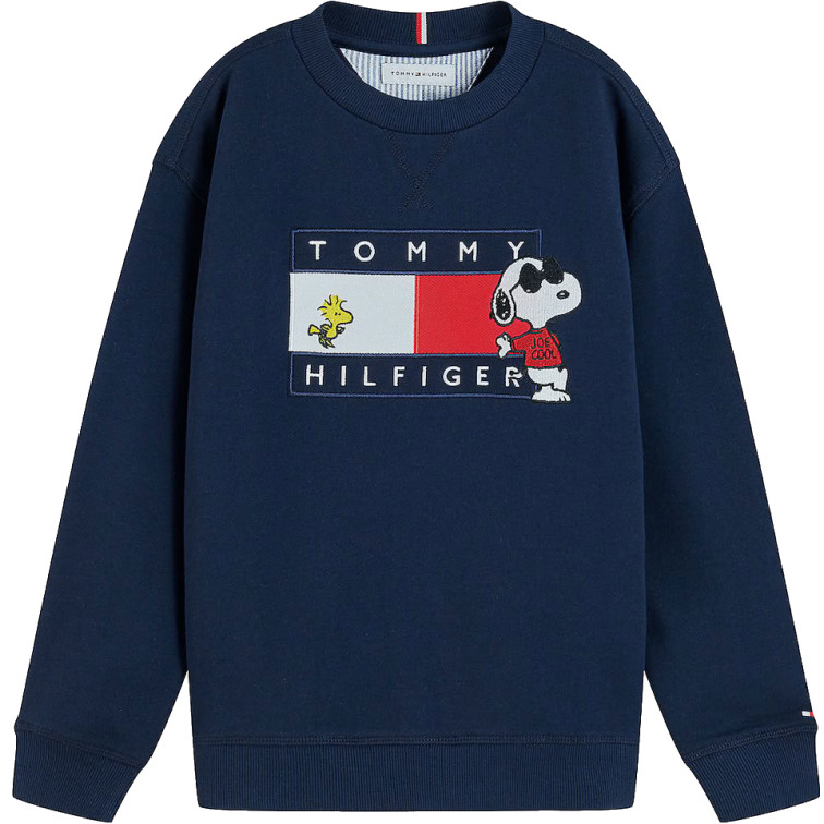 sweat-shirt   tommy hilfiger peanuts crewneck