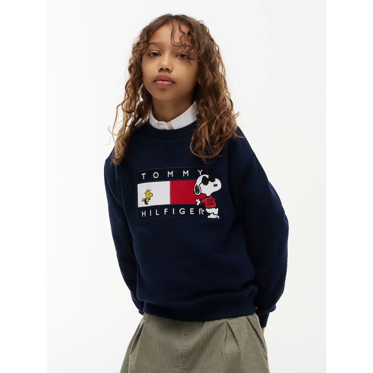 sweat-shirt   tommy hilfiger peanuts crewneck