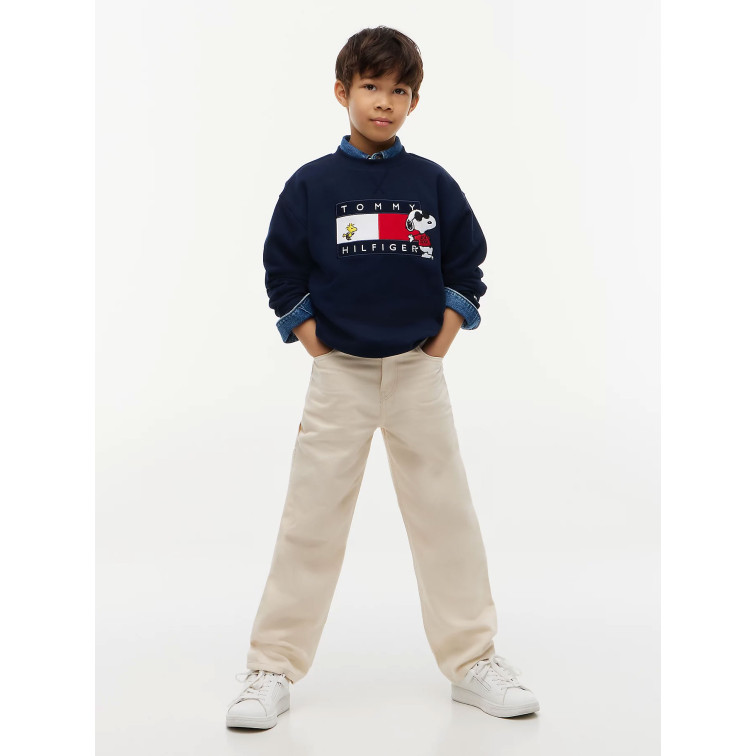sweat-shirt   tommy hilfiger peanuts crewneck