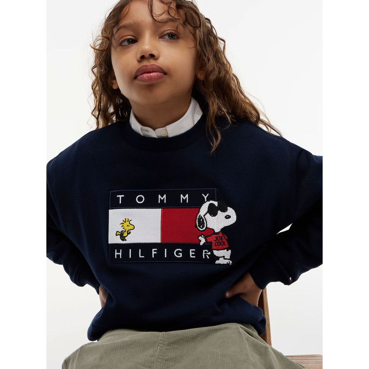 sweat-shirt   tommy hilfiger peanuts crewneck
