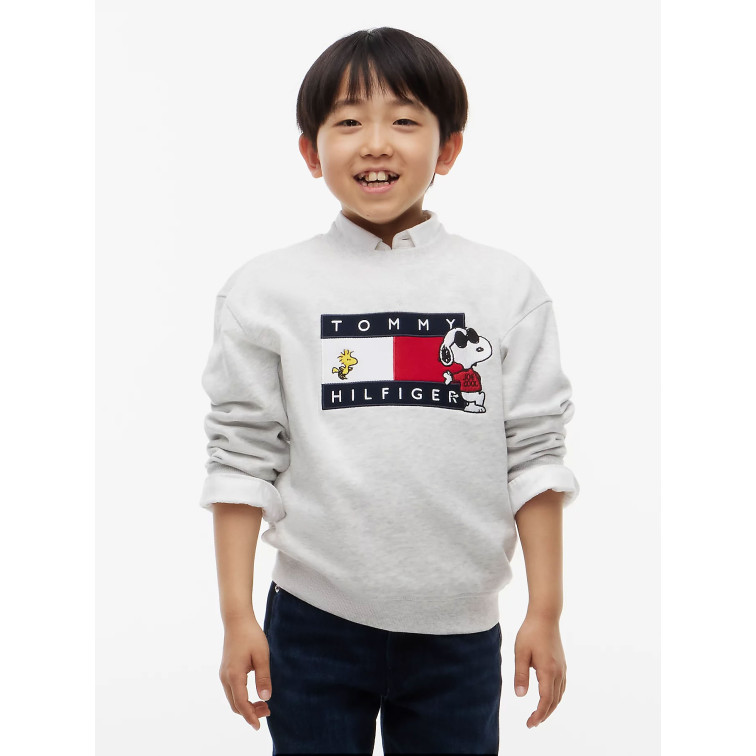 sweat-shirt   tommy hilfiger peanuts crewneck