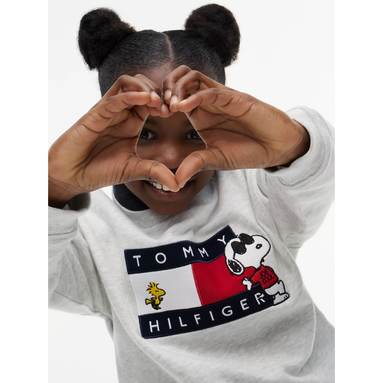 sweat-shirt   tommy hilfiger peanuts crewneck