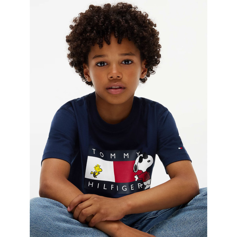 t-shirt   tommy hilfiger peanuts graphic tee ss
