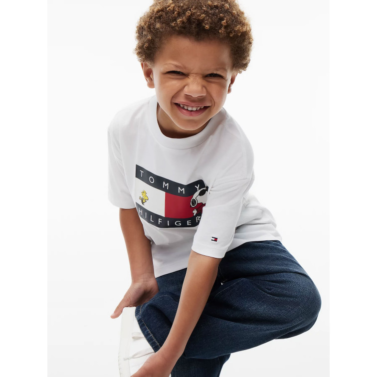 t-shirt   tommy hilfiger peanuts graphic tee ss