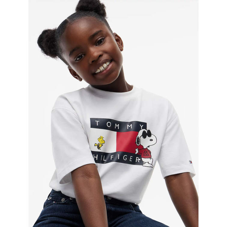 t-shirt   tommy hilfiger peanuts graphic tee ss