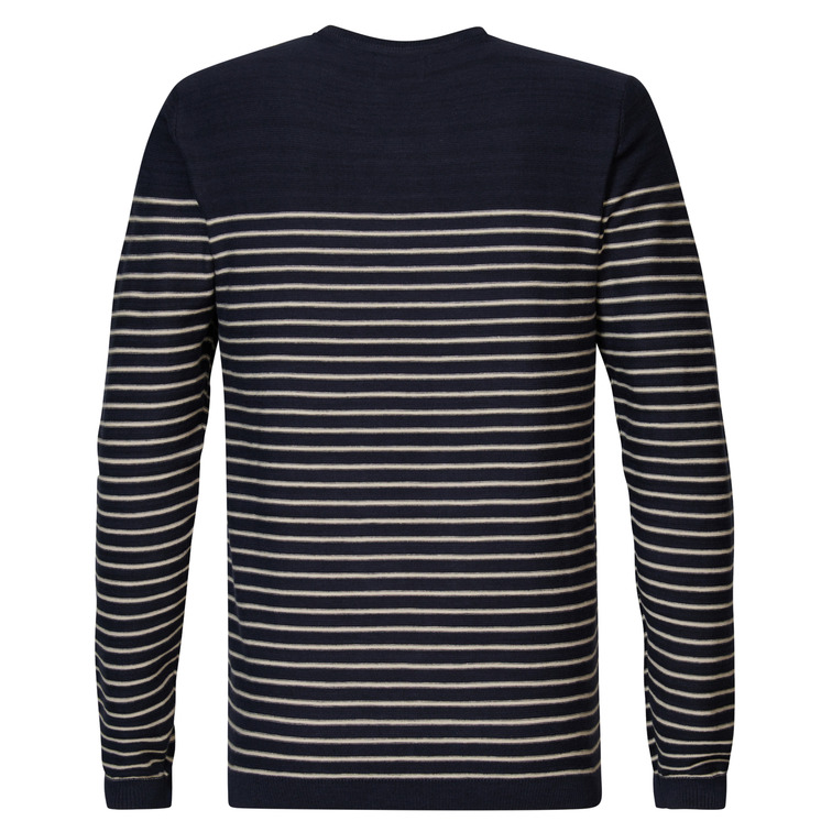 maillot homme  petrol men knitwear round neck basic