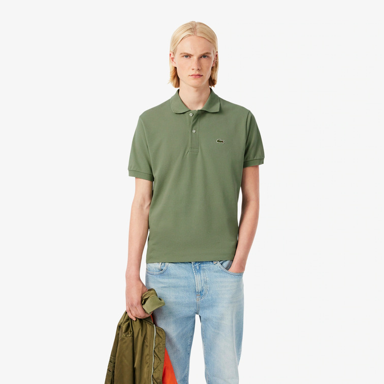 pôle homme  lacoste chemise col bord-cotes manches