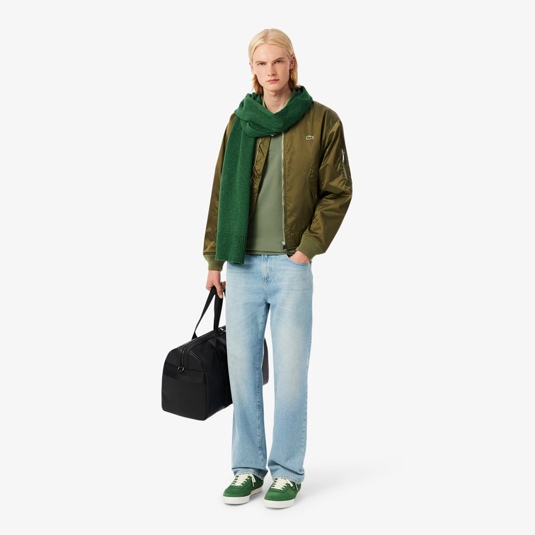 pôle homme  lacoste chemise col bord-cotes manches
