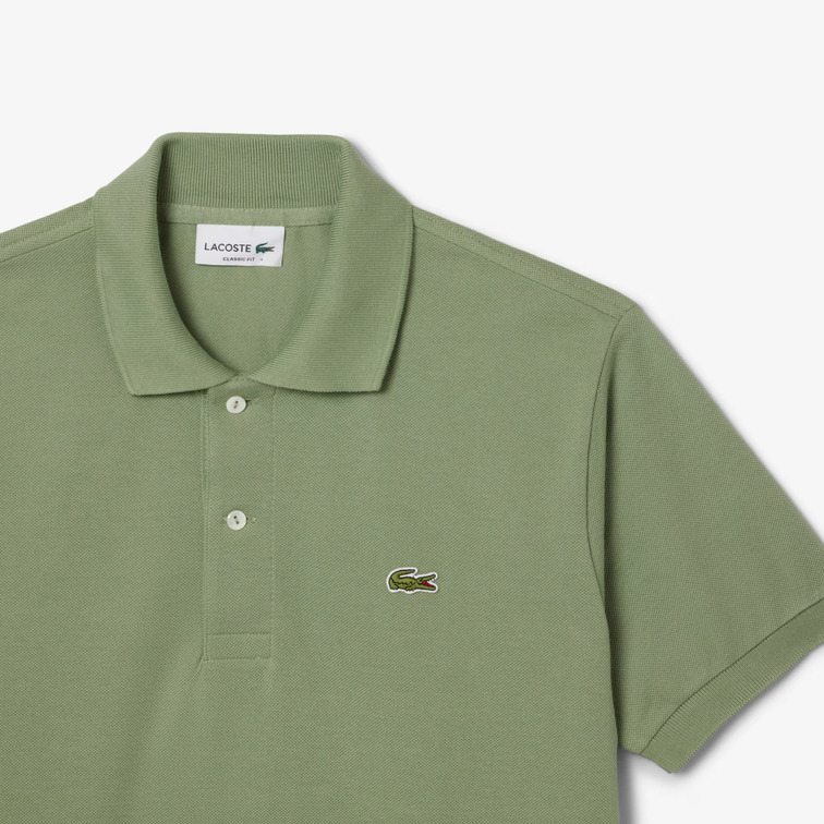 pôle homme  lacoste chemise col bord-cotes manches