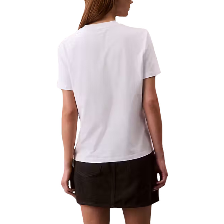 t-shirt femme  calvin klein w a- inst. logo classic tee ss