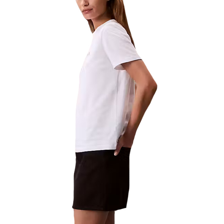 t-shirt femme  calvin klein w a- inst. logo classic tee ss