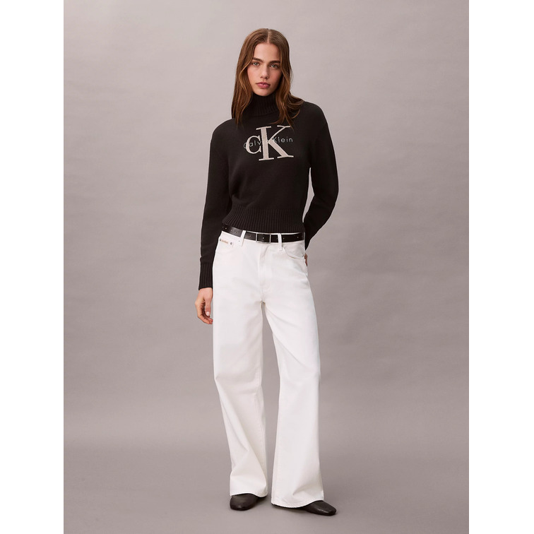 femme w chenille singelogo sweater ub1