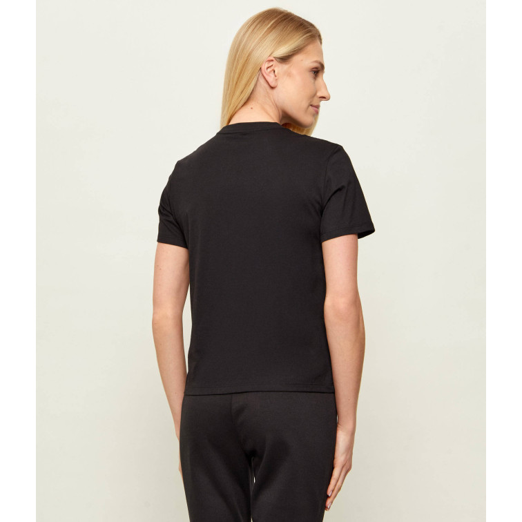 t-shirt femme  calvin klein w ss classic foil ck tee