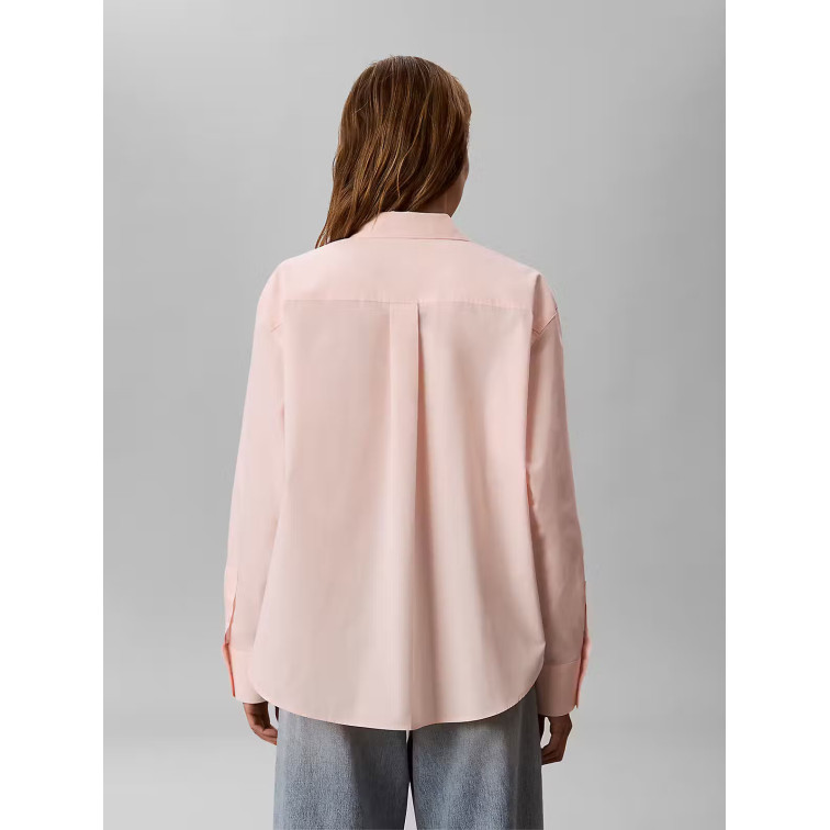 chemise femme  calvin klein w cotton poplin relaxed shirt