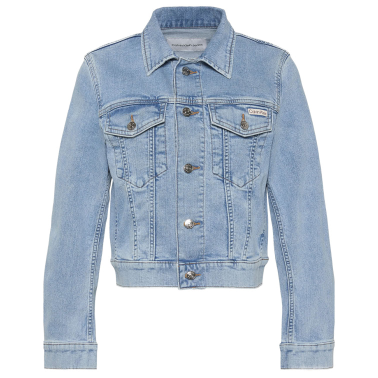 manteau femme  calvin klein w ls classic trucker coastal l