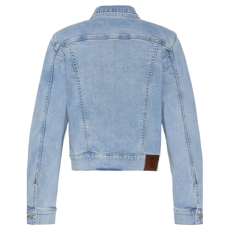 manteau femme  calvin klein w ls classic trucker coastal l