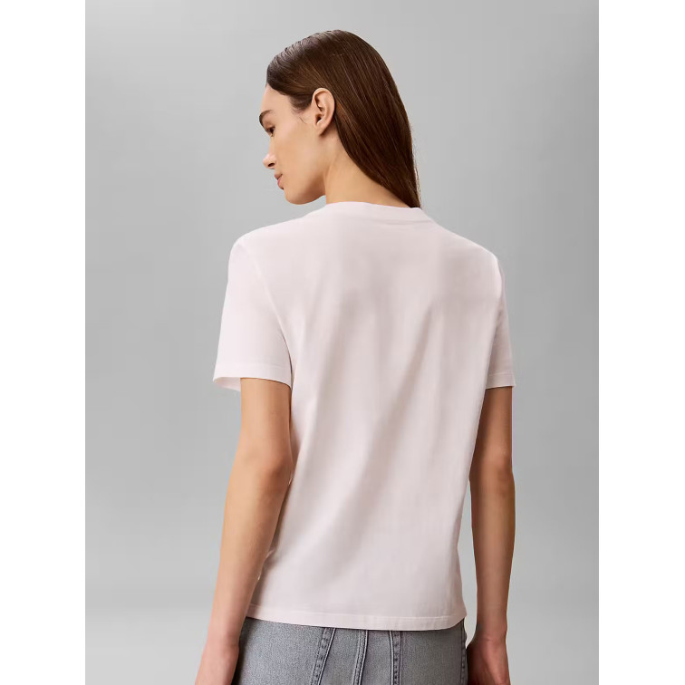 t-shirt femme  calvin klein w ss classic resort calvin log