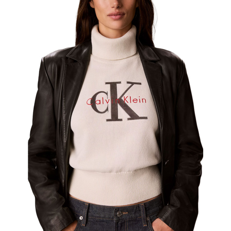 femme w ls logo tneck pullover yas