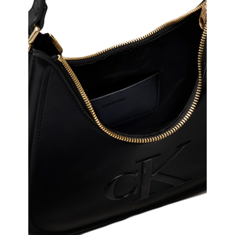 sac à main femme  calvin klein w bold ck small crescent bag