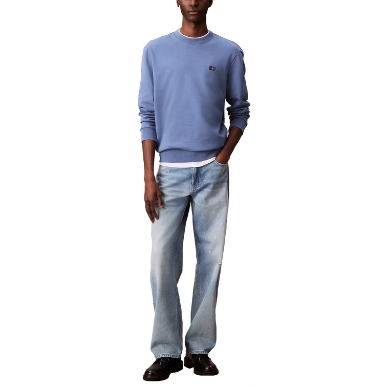 sweat-shirt homme  calvin klein m ls 350terry eu whsl badge cr