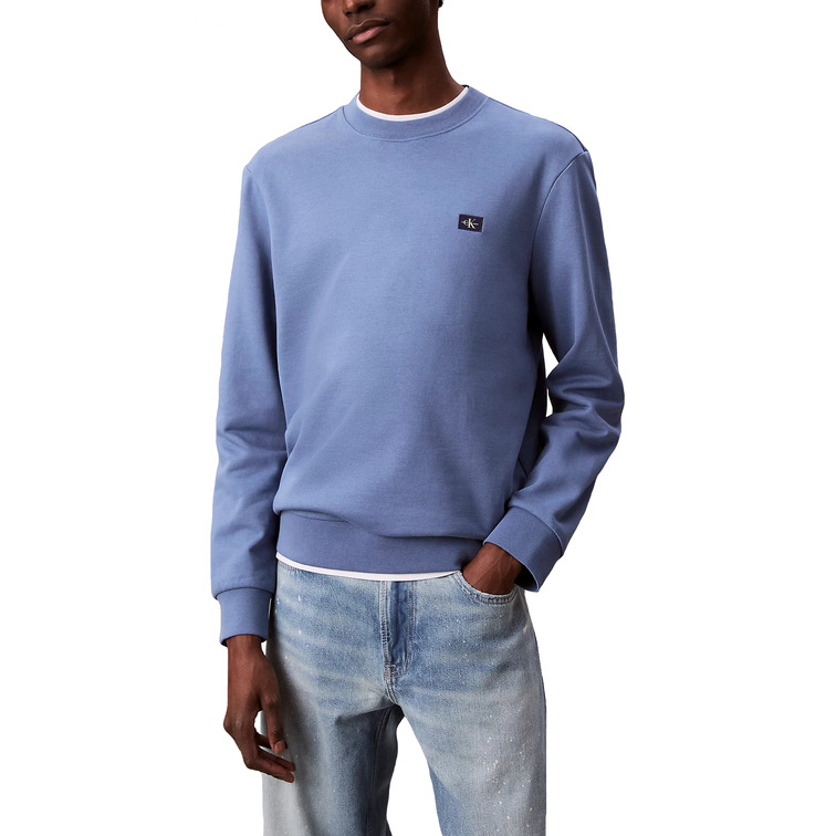 sweat-shirt homme  calvin klein m ls 350terry eu whsl badge cr