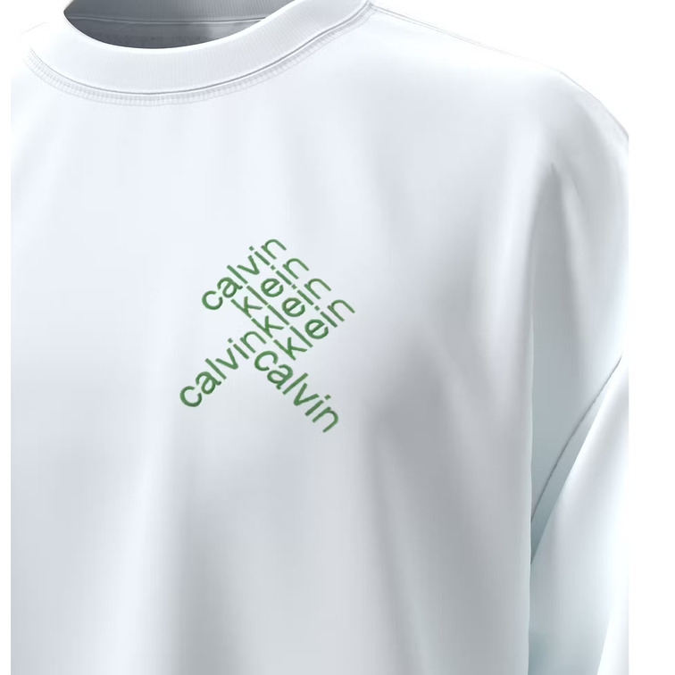 sweat-shirt homme  calvin klein m ls eu 350terry ck bauhaus st