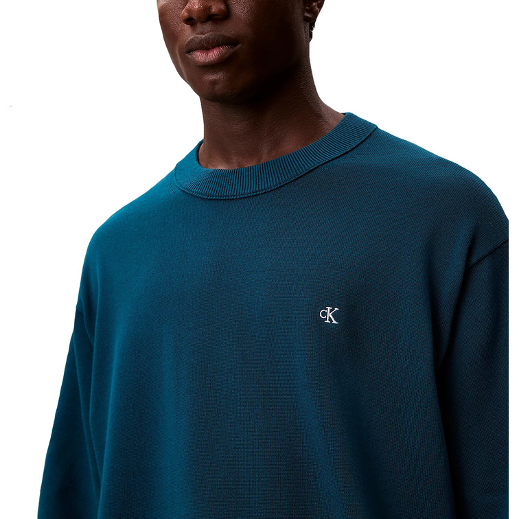 maillot homme  calvin klein m eu ls cotton relaxed crewnk