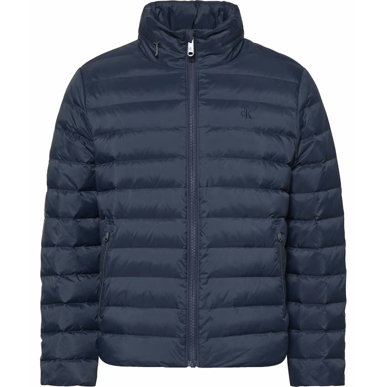 cazadora homme  calvin klein m ls nylon lt wt hooded  fz pu