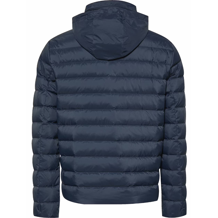 cazadora homme  calvin klein m ls nylon lt wt hooded  fz pu
