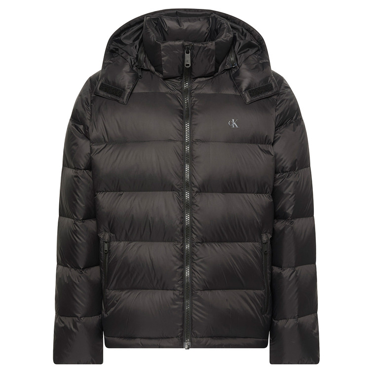 cazadora homme  calvin klein m ls nylon zip off hood down p