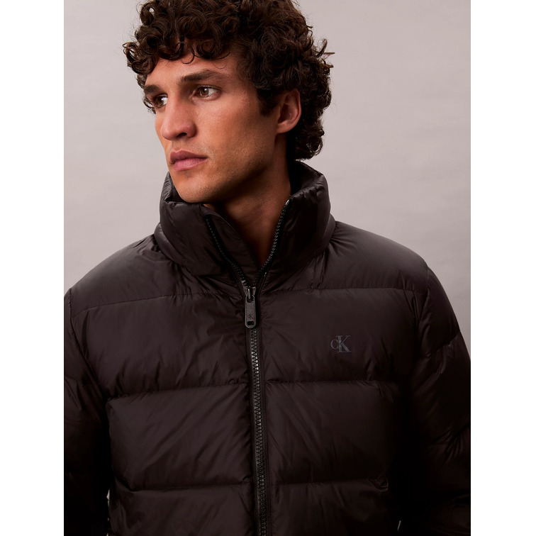 cazadora homme  calvin klein m ls nylon zip off hood down p