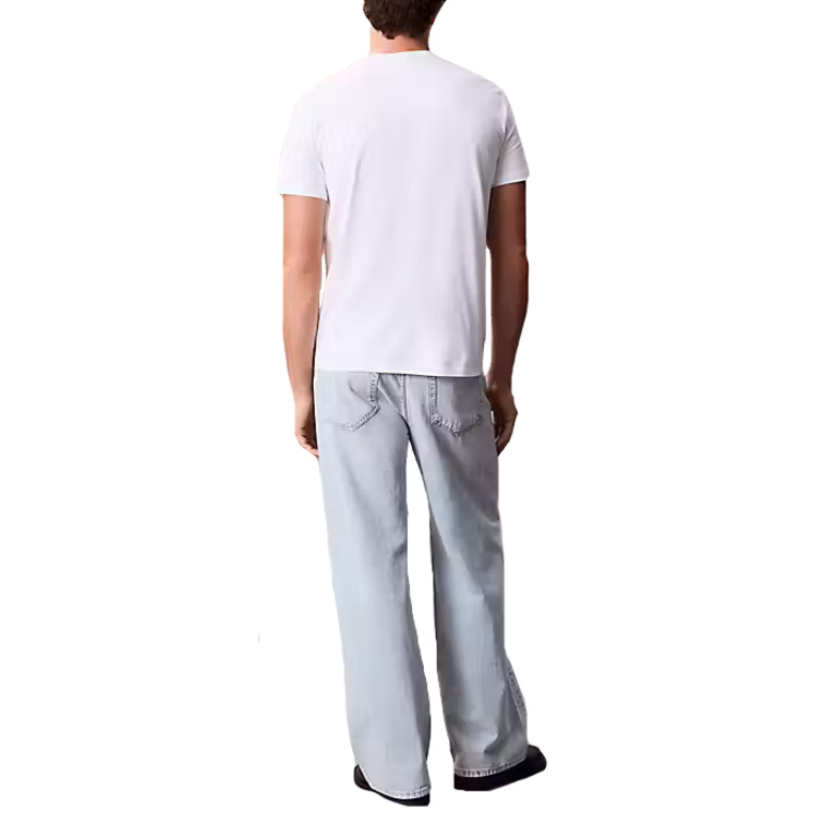 t-shirt homme  calvin klein m ss 30s eu ck bh word stack g