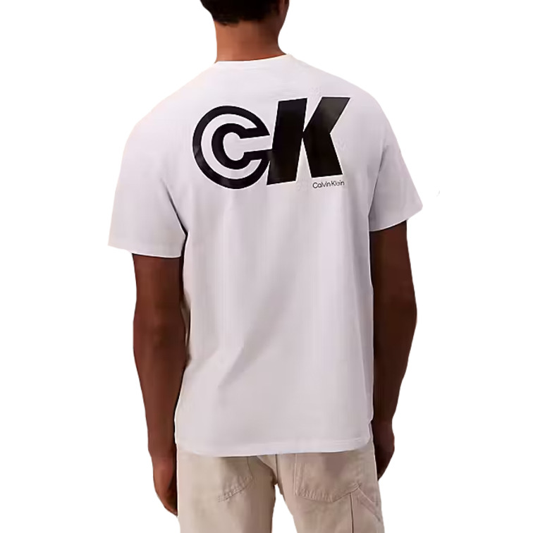 t-shirt homme  calvin klein m ss 20s ck sport logo graphic