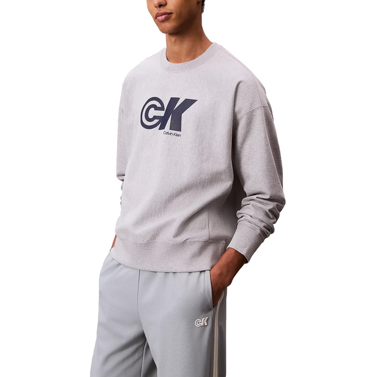 sweat-shirt homme  calvin klein m premium terry ck sport graph
