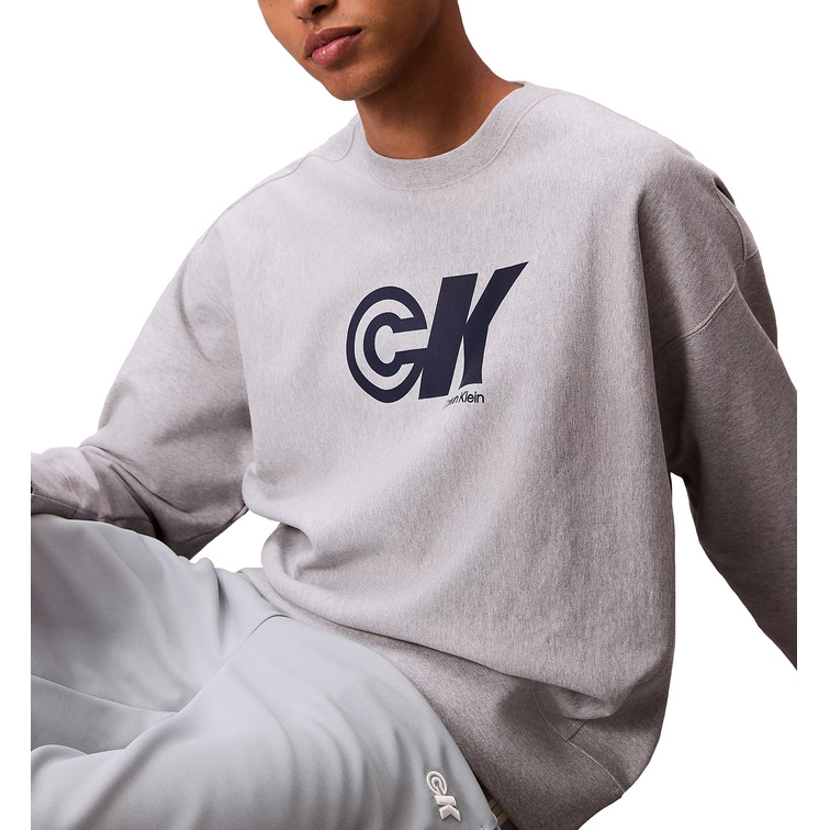 sweat-shirt homme  calvin klein m premium terry ck sport graph