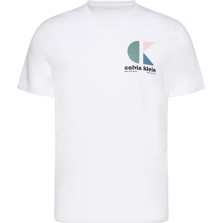 t-shirt homme  calvin klein m ss 30s eu ck bh logo graphic