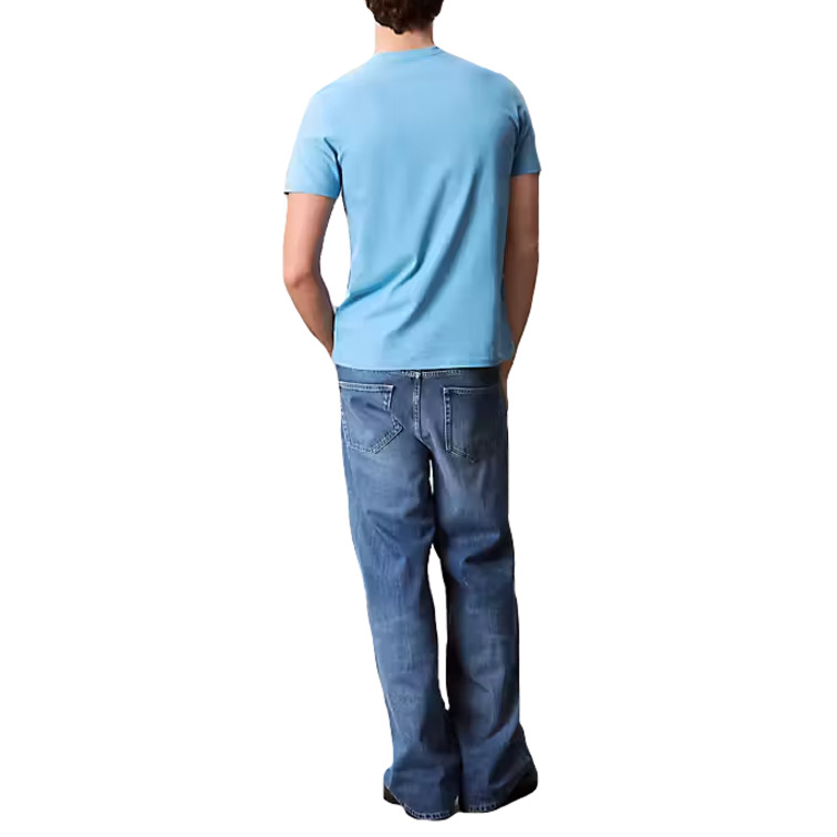 t-shirt homme  calvin klein m ss 30s eu calvin line 3d gra