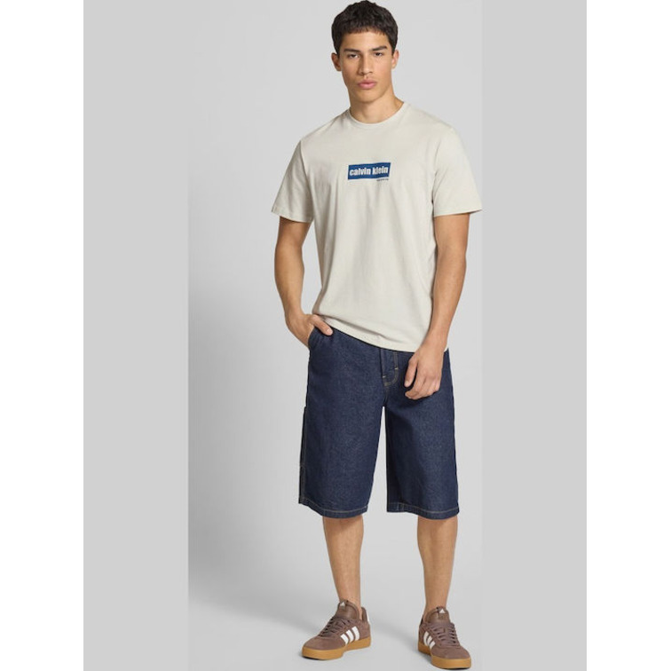 t-shirt homme  calvin klein m ss 30s eu calvin line bogo g