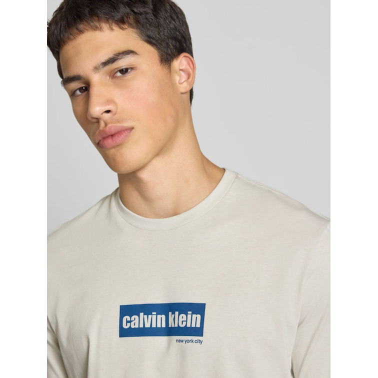 t-shirt homme  calvin klein m ss 30s eu calvin line bogo g