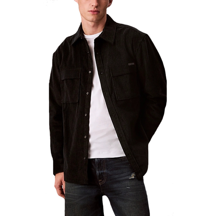 chemise homme  calvin klein m ls corduroy pocket relaxed s